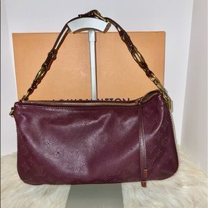 Louis Vuitton Onatah Mahina Leather LV Monogram Shoulder Bag BOX Dust Bag